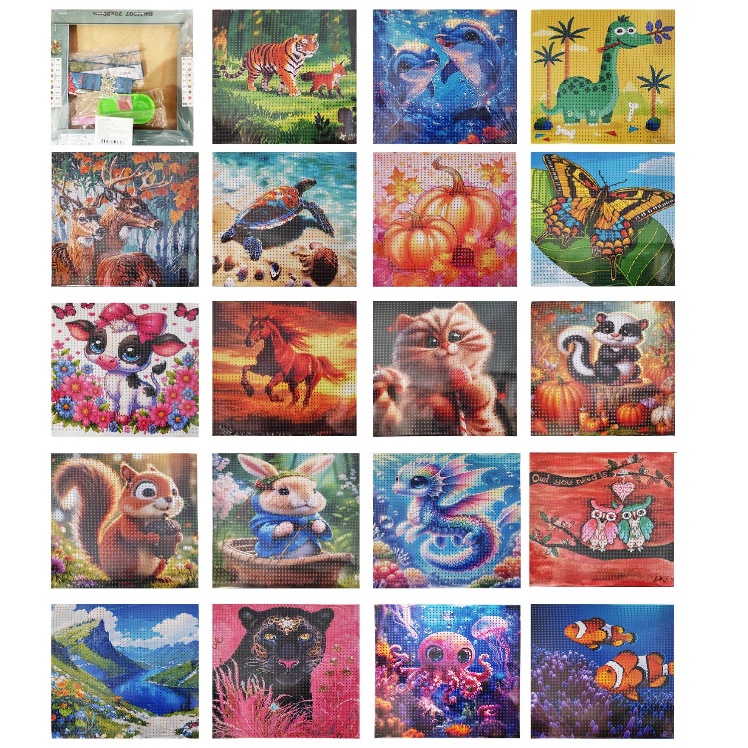 SET DE ARTE DIAMANTES 20*20CM