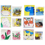 CUADRO DECORATIVO DE POMPONES 20*20CM