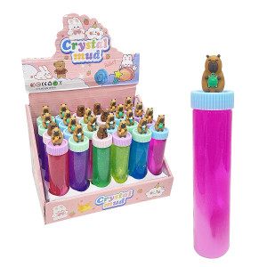 SLIME TUBO CON TAPA CAPIBARA (CJX24)