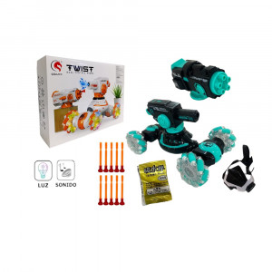 CARRO CONTROL LANZADOR HIDROGEL Y DARDOS + MANILLA 1839-5