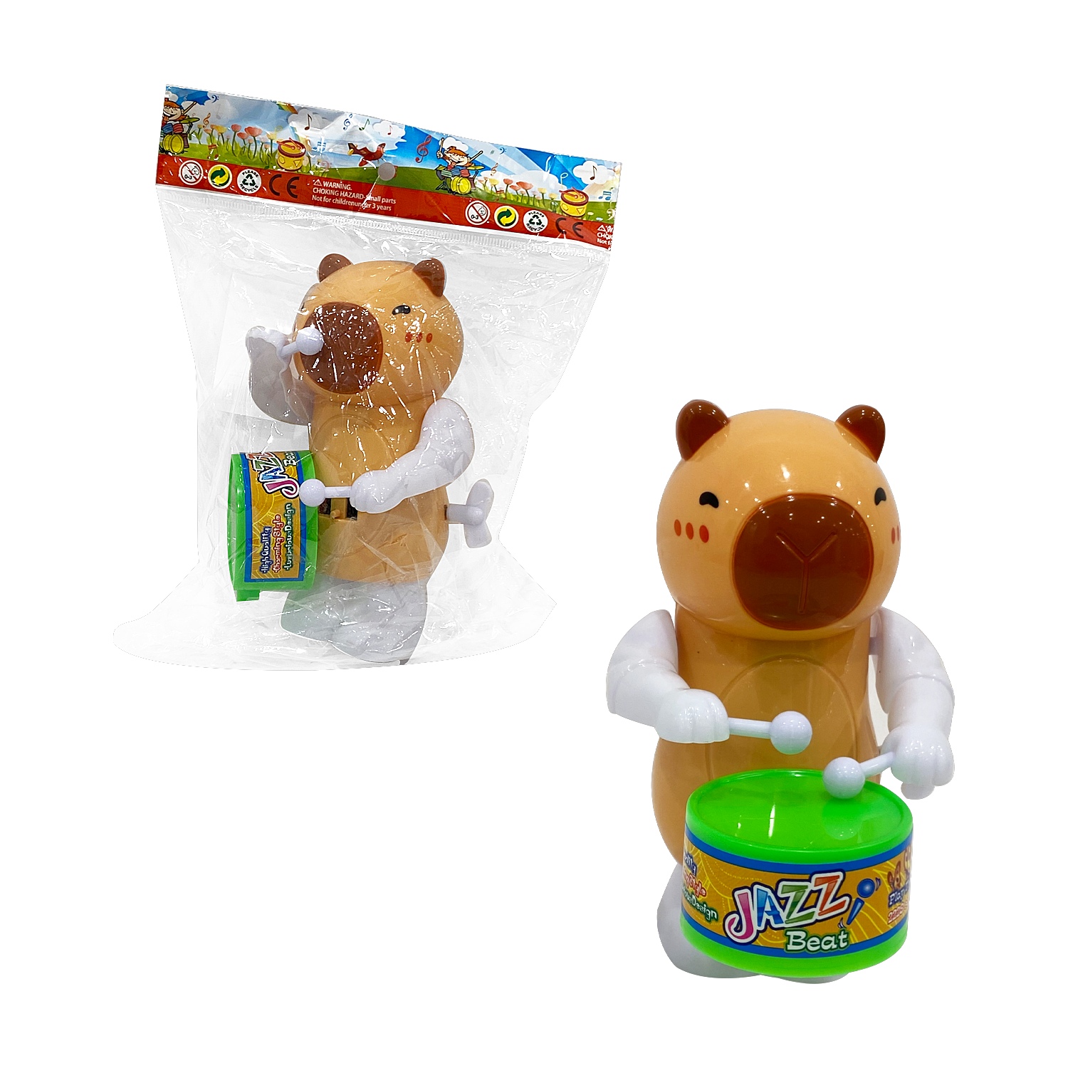 CAPIBARA CON TAMBOR DE CUERDA