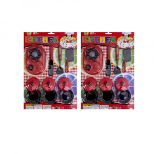 SET COCINA ROJA ENCARTONADO 2988