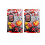 SET DE COCINA ENCARTONADA ROJA 3634