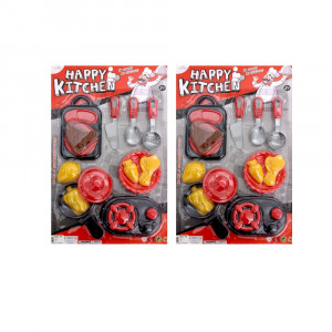 SET DE COCINA ENCARTONADA ROJA 3634