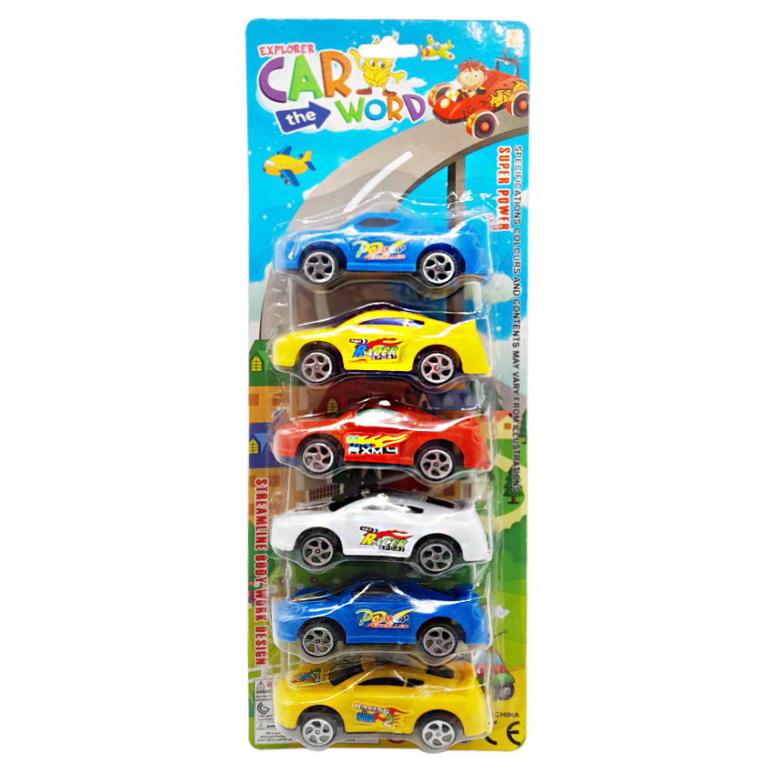 SET DE CARRO X6 ENCARTONADO 366-2