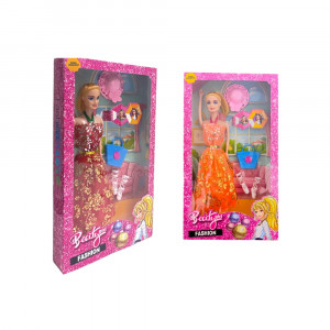 MUÑECA EN CAJA + ACESORIOS X4 MG40006