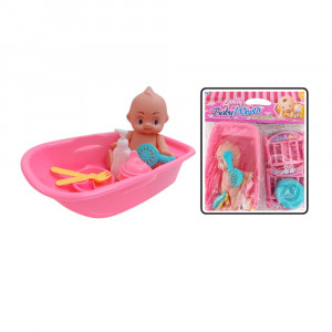 BAÑERA BEBE+ACCESORIOS EN BOLSA 520-208