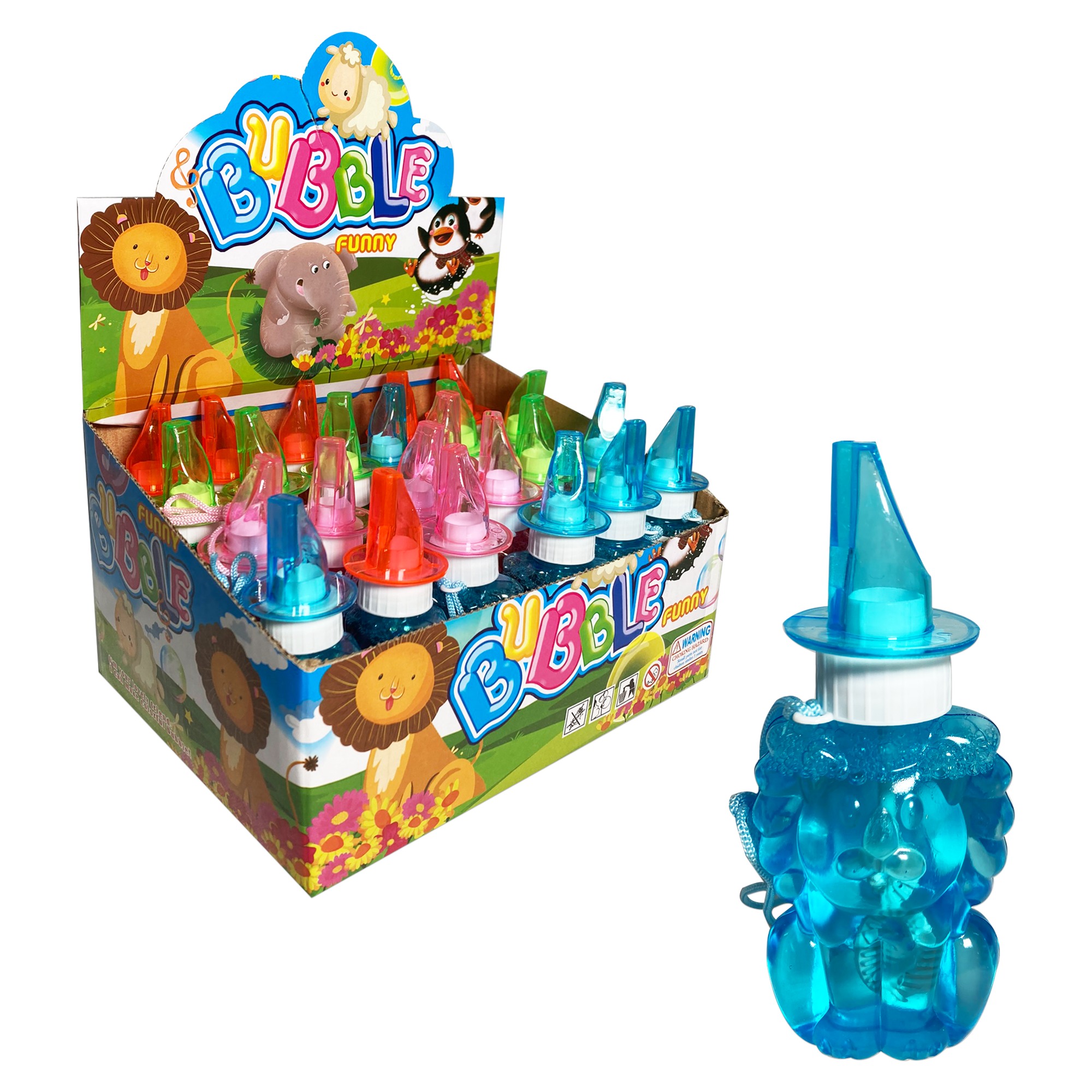 BURBUJERO ANIMALITOS CON PITO (CJX24)