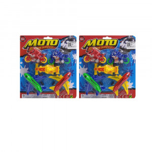 SET DE CARRO + MOTO X5 CARTON 666-12113