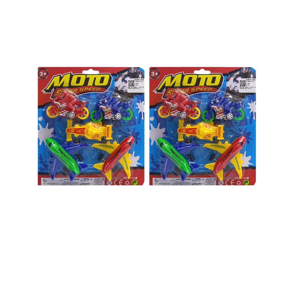 SET DE CARRO + MOTO X5 CARTON 666-12113