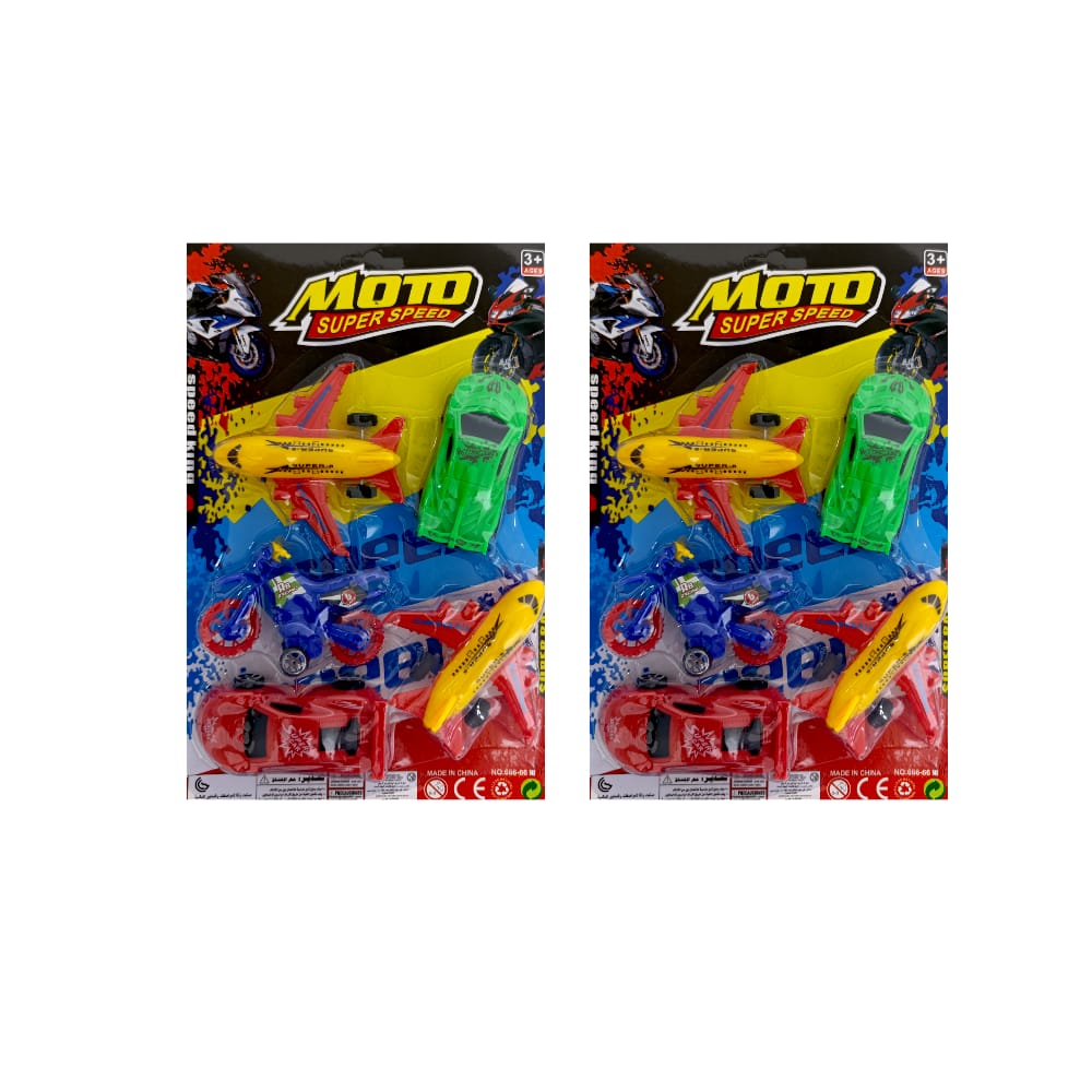 SET DE VEHICULOS X4 ENCARTONADO 666-6604