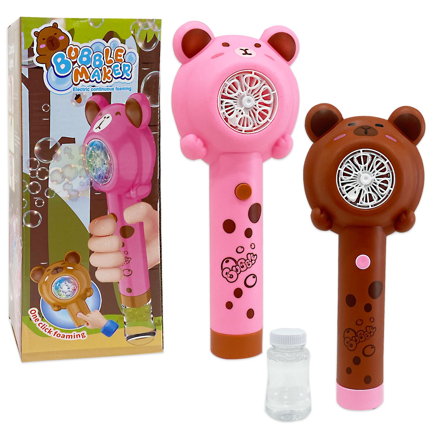 LANZA BURBUJAS CAPIBARA CON LUZ