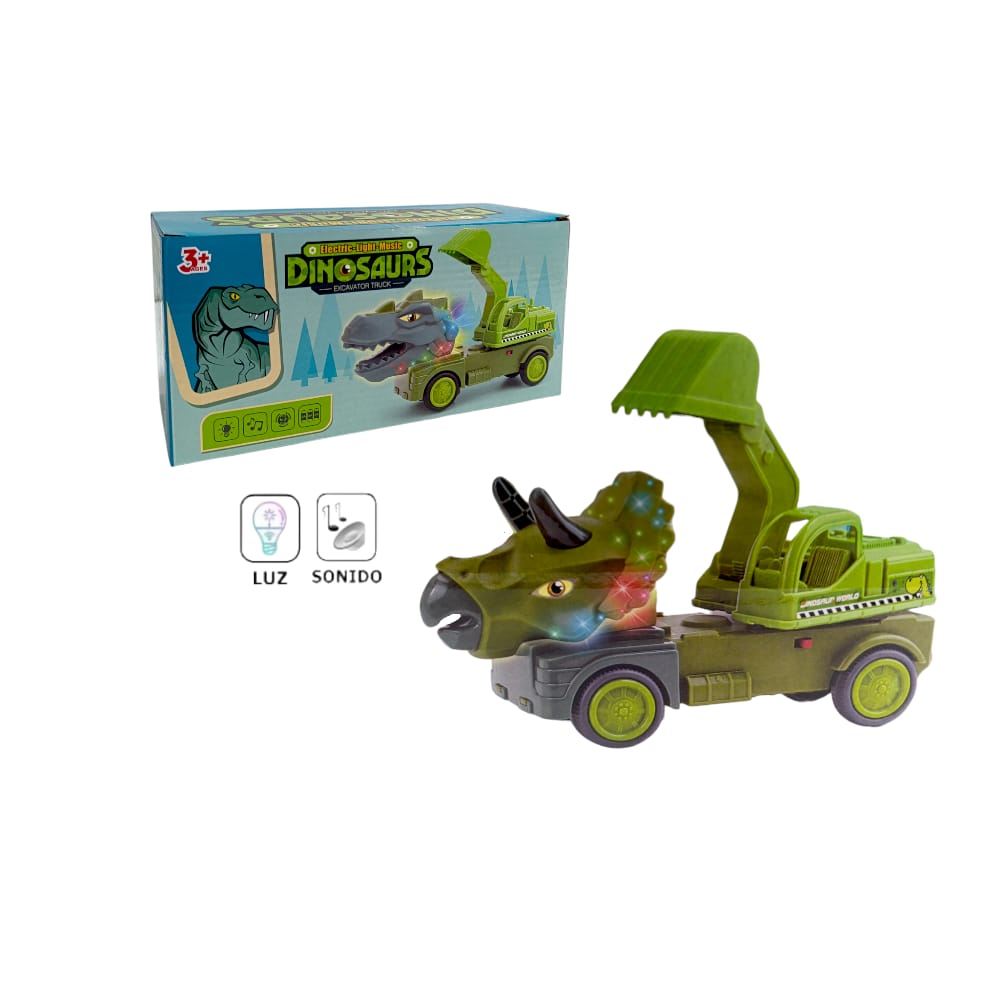 CARRO  DINOSAURIO RETRO LUZ Y SONIDO GD 833-49