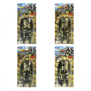 MUÑECO MILITAR ENCARTONADO;