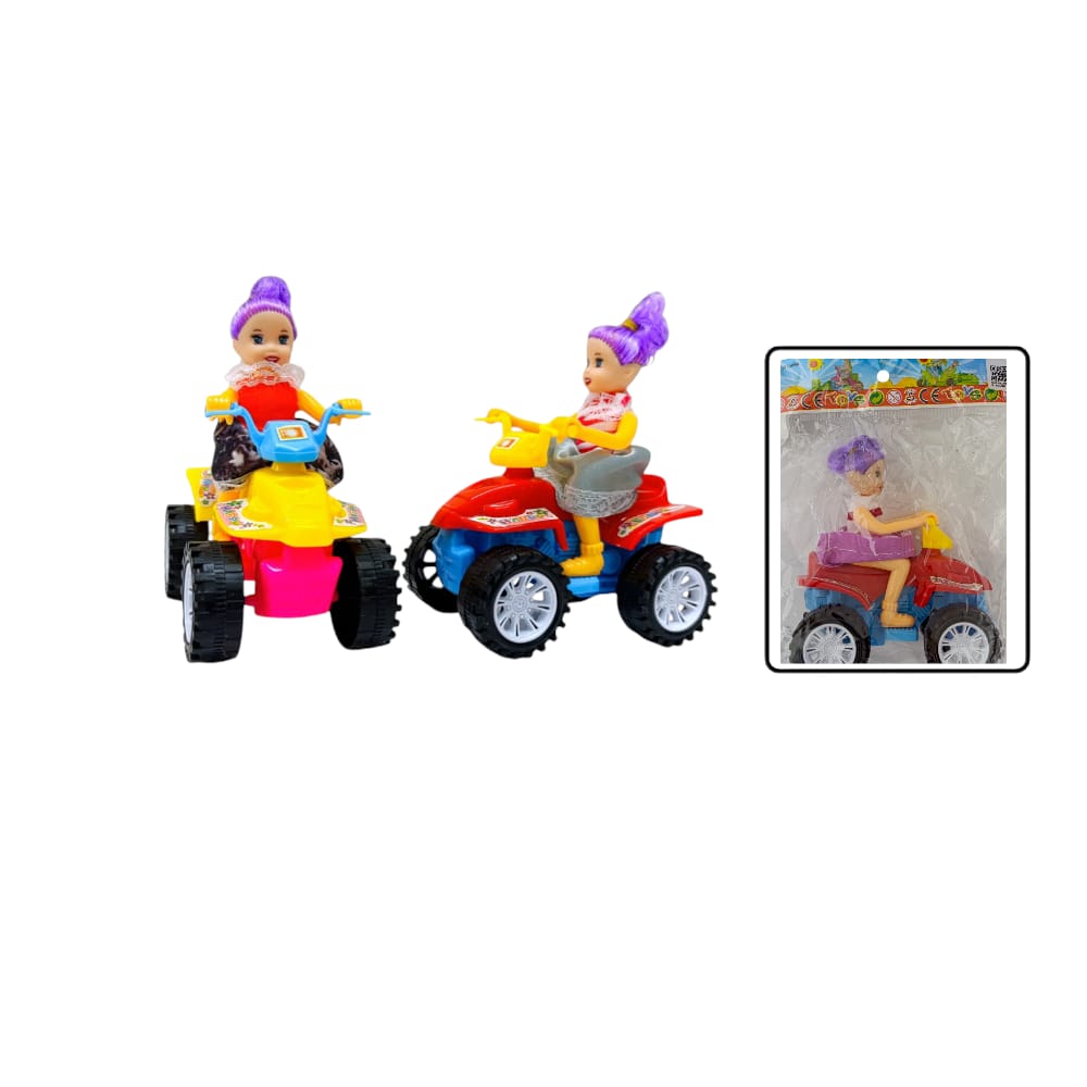 CUATRIMOTO CON MUÑECA EN BOLSA  857-42