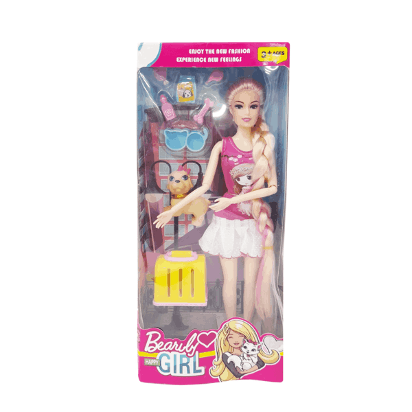 MUÑECA CON ACCESORIOS EN CAJA DESARMADA