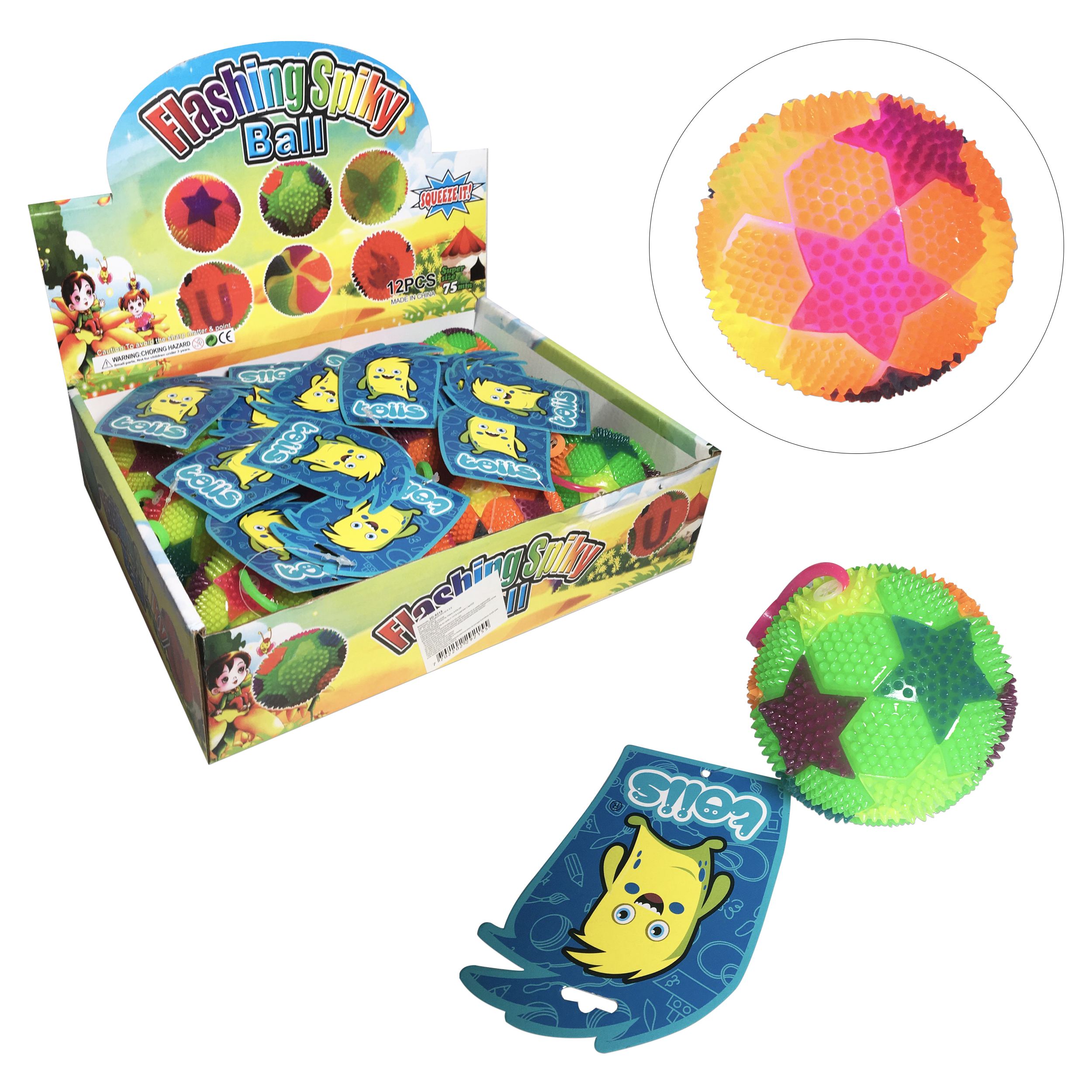 PELOTA CHILLON CON LUZ 7.5CM (CJX12)