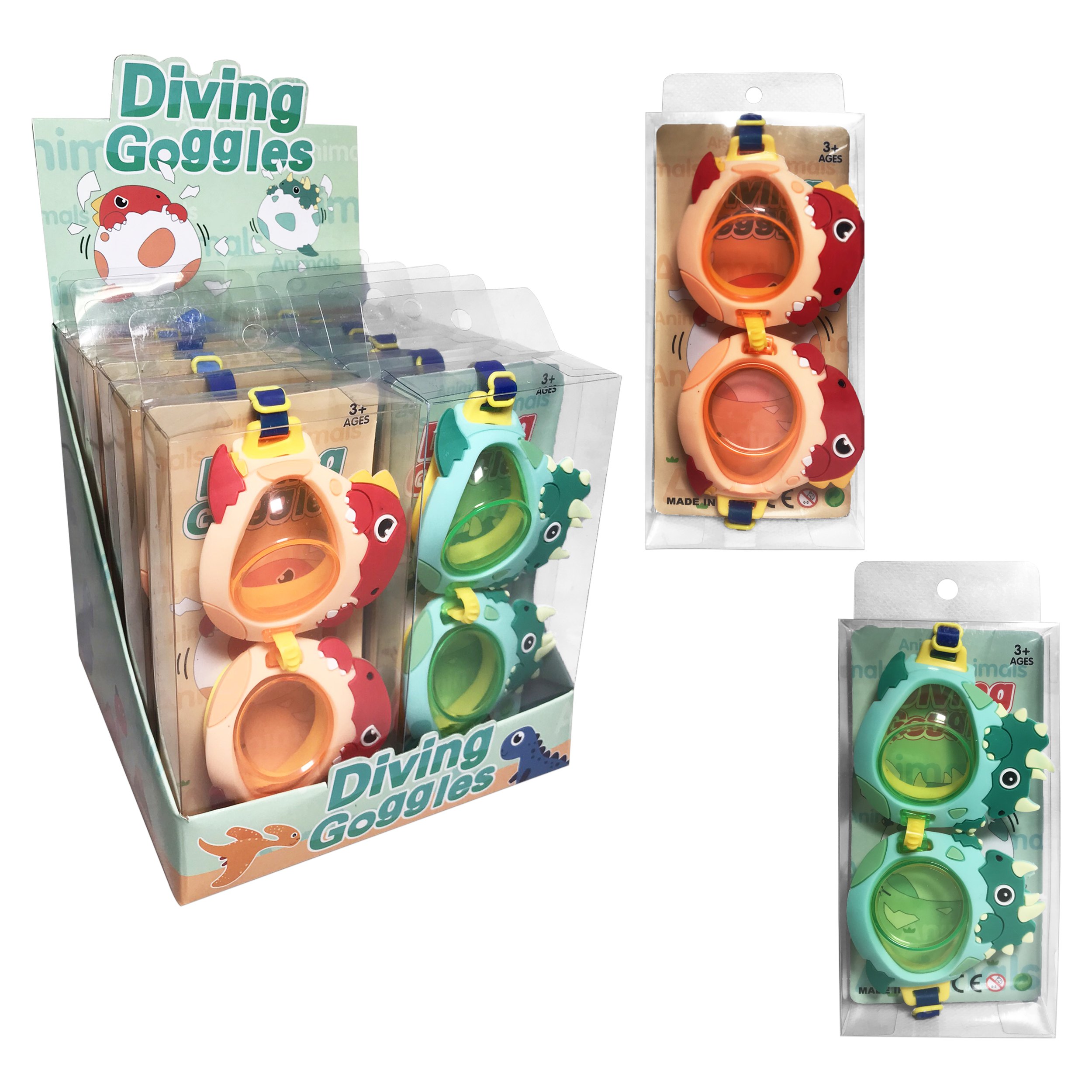 GAFAS NATACION DINOSAURIO ENCARTONADOº