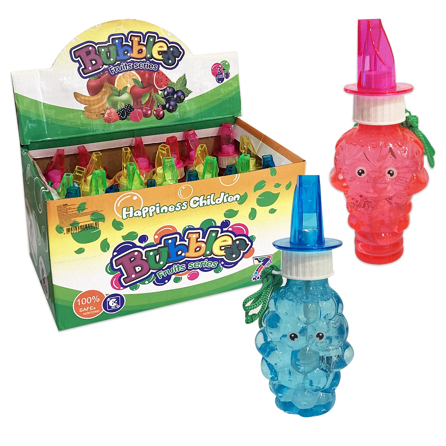 BURBUJERO PITO DE FRUTAS EN BOLSA (CJX24)