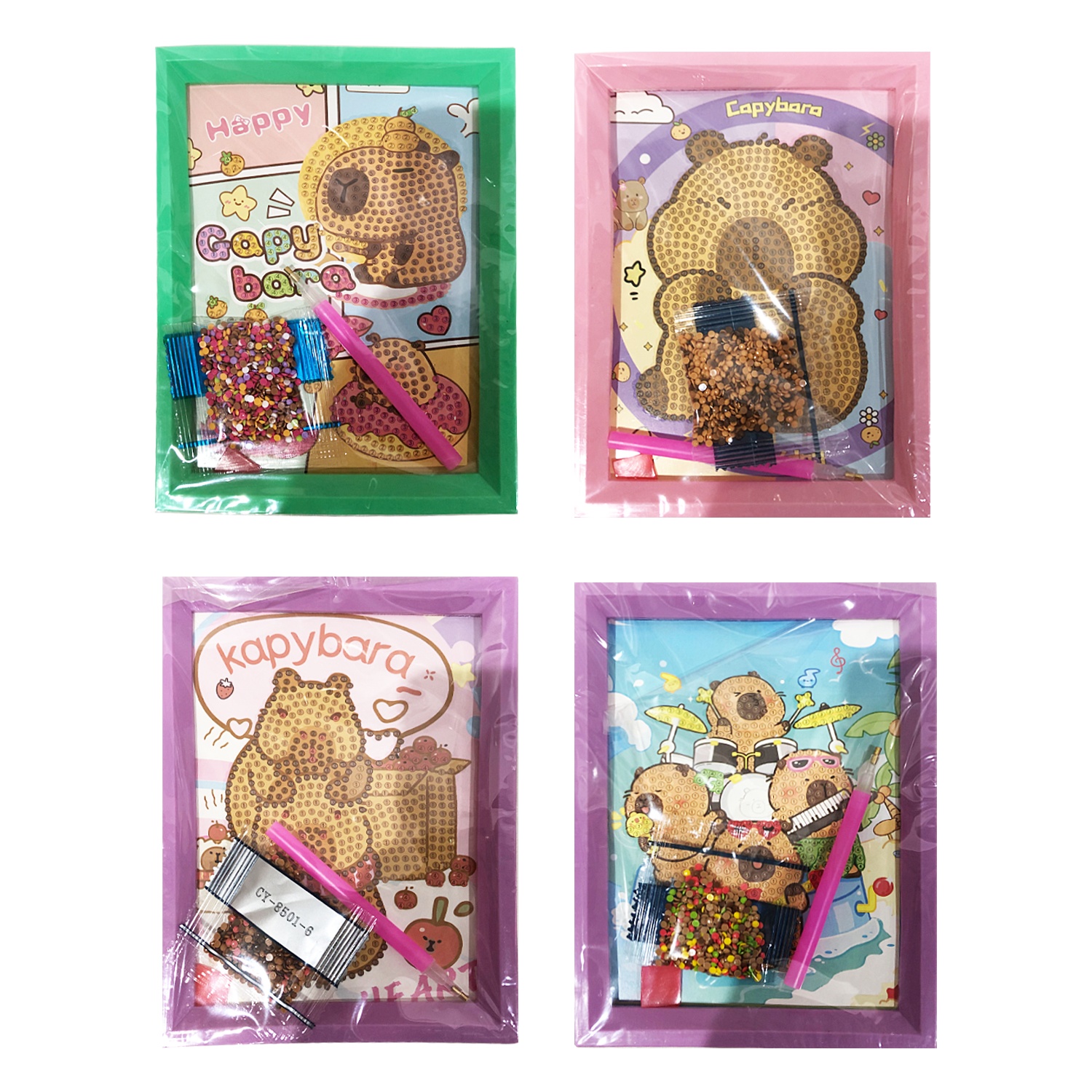 SET DE ARTE DE DIAMANTES CAPIBARA 18CM (CJX16)