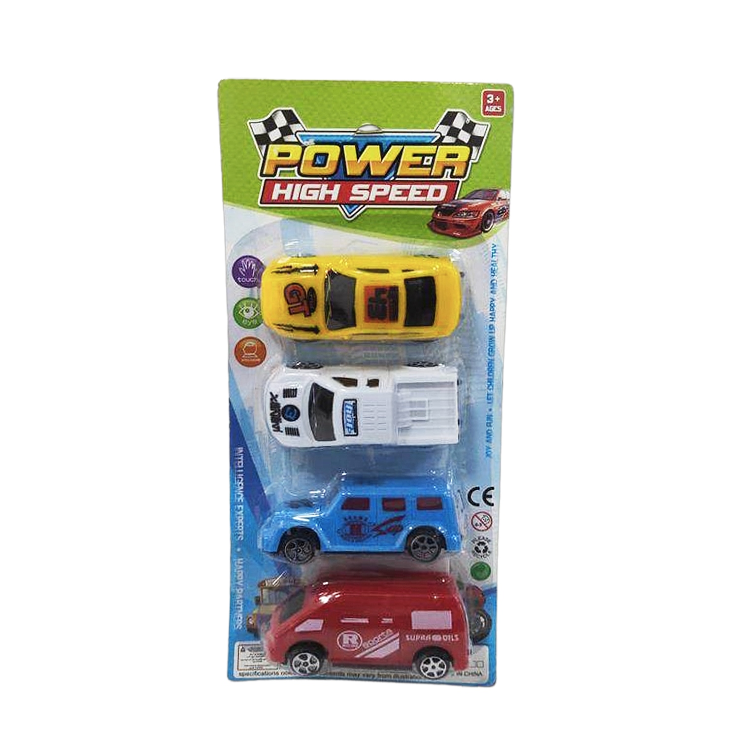 SET DE CARRO CARTON X4  D433A