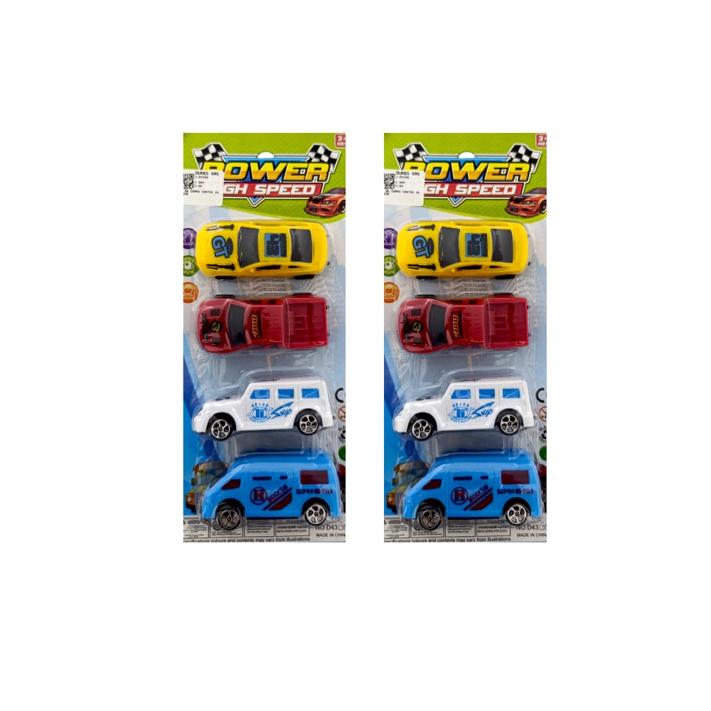 SET DE CARRO CARTON X4  D433A