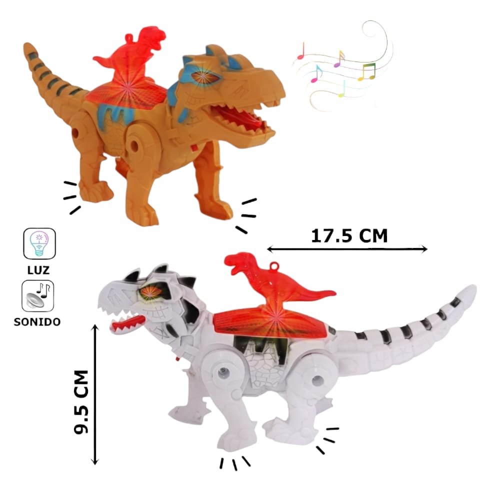 DINOSARIO GD CON LUZ Y SONIDO DK-1347