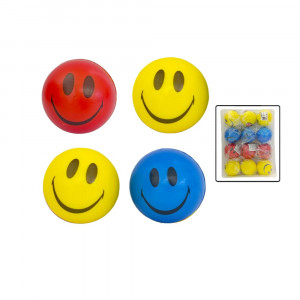 PELOTA DESESTRESANTE CARA FELIZ -BOLSA INDIVIDUAL DK-1391 (PQTX12) SAS