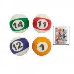 PELOTA DESESTRESANTE BILLAR - BOLSA INDIVIDUAL DK-1395 (PQTX12) SAS