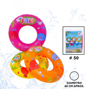 FLOTADOR ESTAMPADO PEZ COLORES #50 FD665