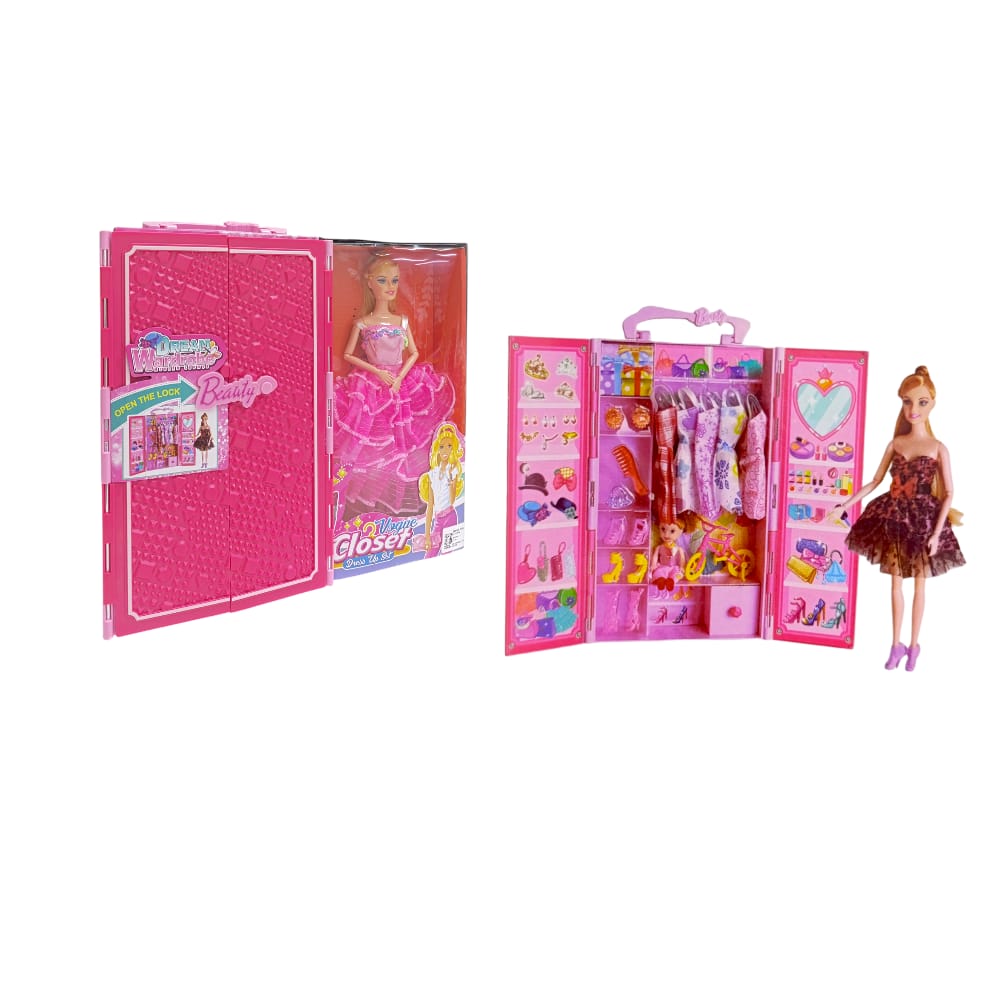 MUÑECA  MAS ARMARIO ACCESORIOS DSJ948