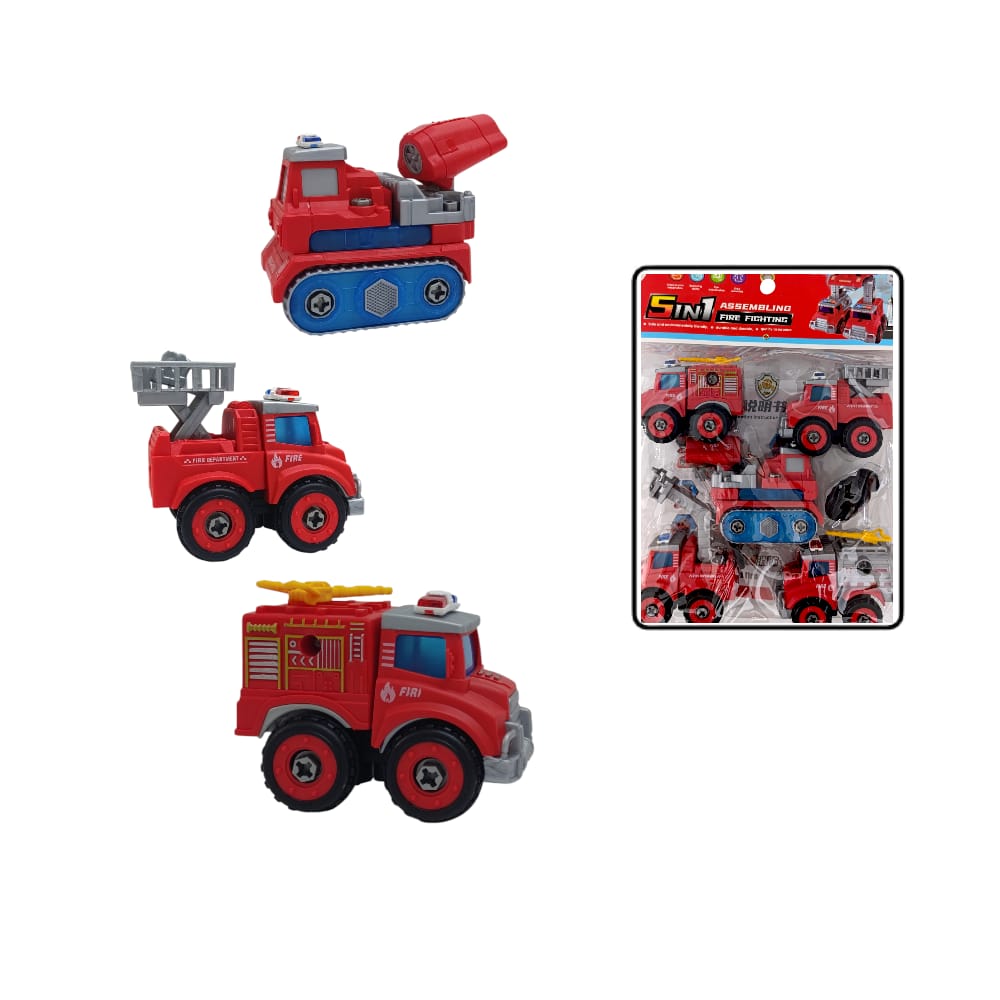 CARROS BOMBEROS TRANSFORME X5 RL589-15B