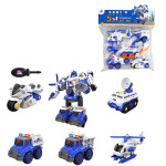 CARROS POLICIA TRANSFORME X6  RL589-16B