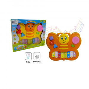 PIANO MARIPOSA LUZ Y SONIDO EN CAJA SD9920