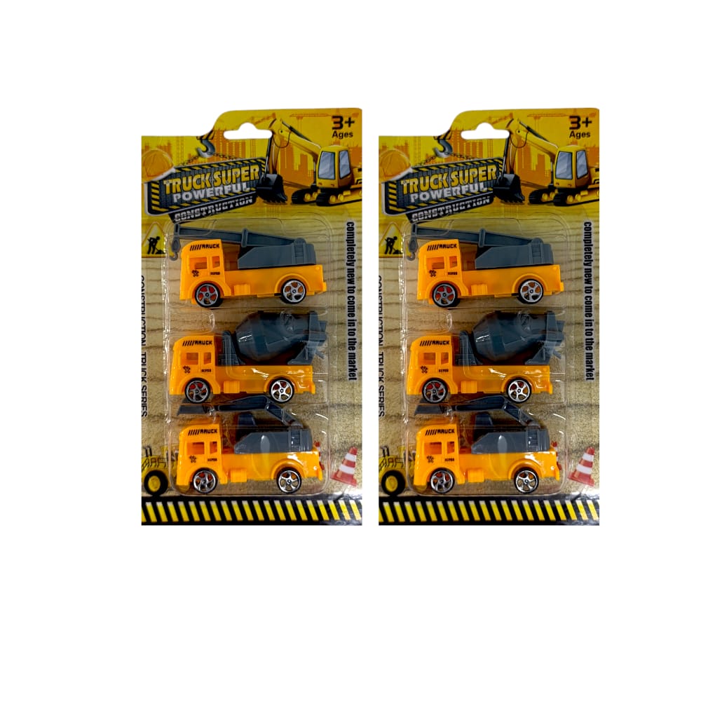 SET DE CARROS CONTRUCCION X3 ENCARTONADO SH777A-2