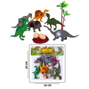 DINOSAURIOS SALVAJES EN BOLSA MAS ACCESORIOS X-20