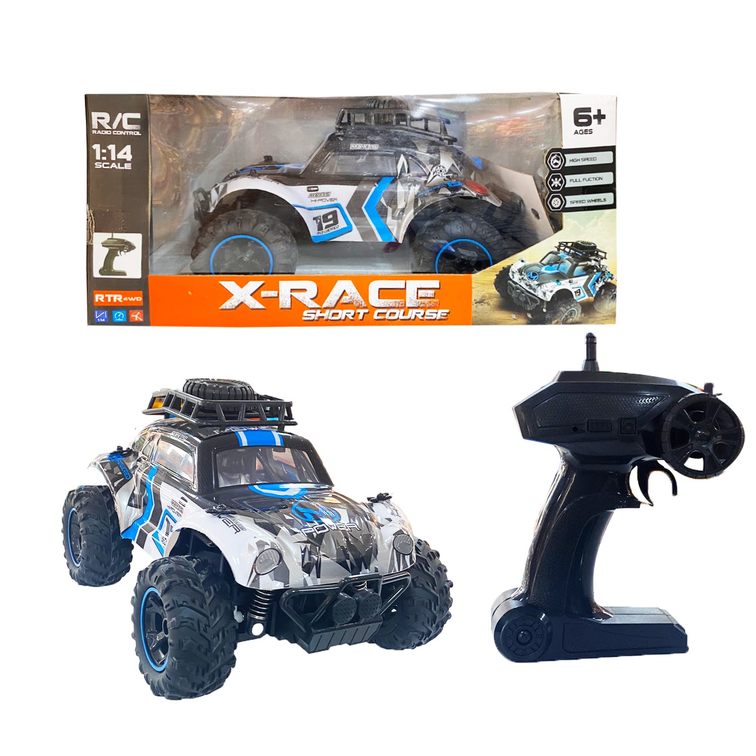 CARRO TODO TERRENO FINO CONTROL REMOTO EN CJA XF939-108