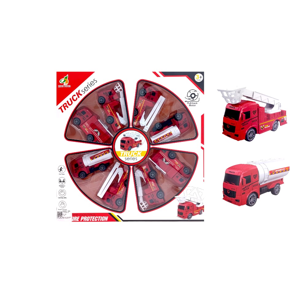 SET DE CARRO DE BOMBEROS X8 EN CJA XY338-C4