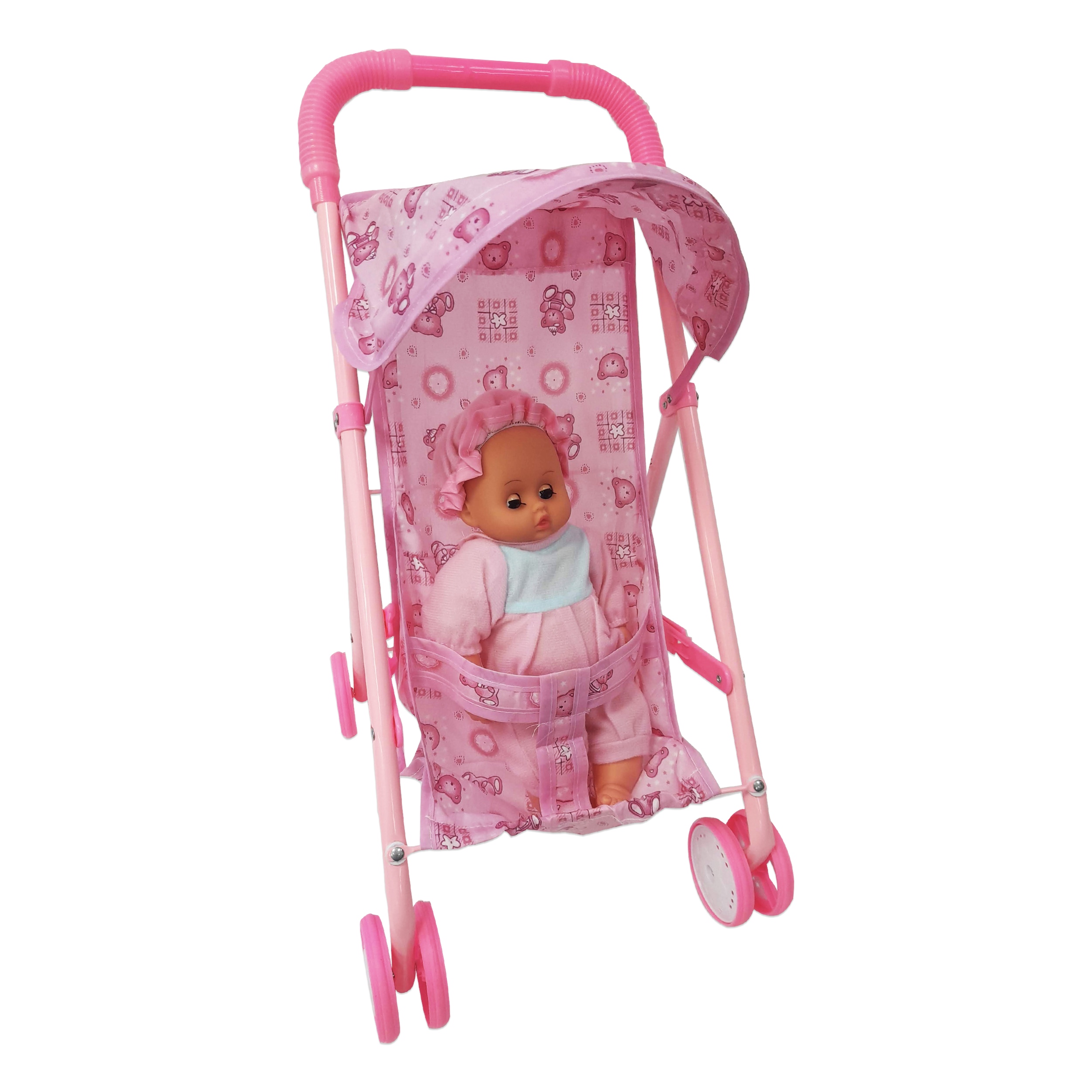 COCHE METALICO INFANTIL + MUÑECO Y032
