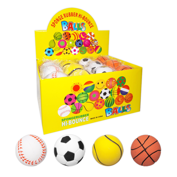 PELOTA RIGIDA DEPORTES 6CM (CJX24)