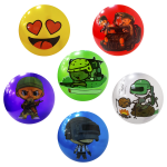 PELOTA INFLABLE ESTAMPADA 70G