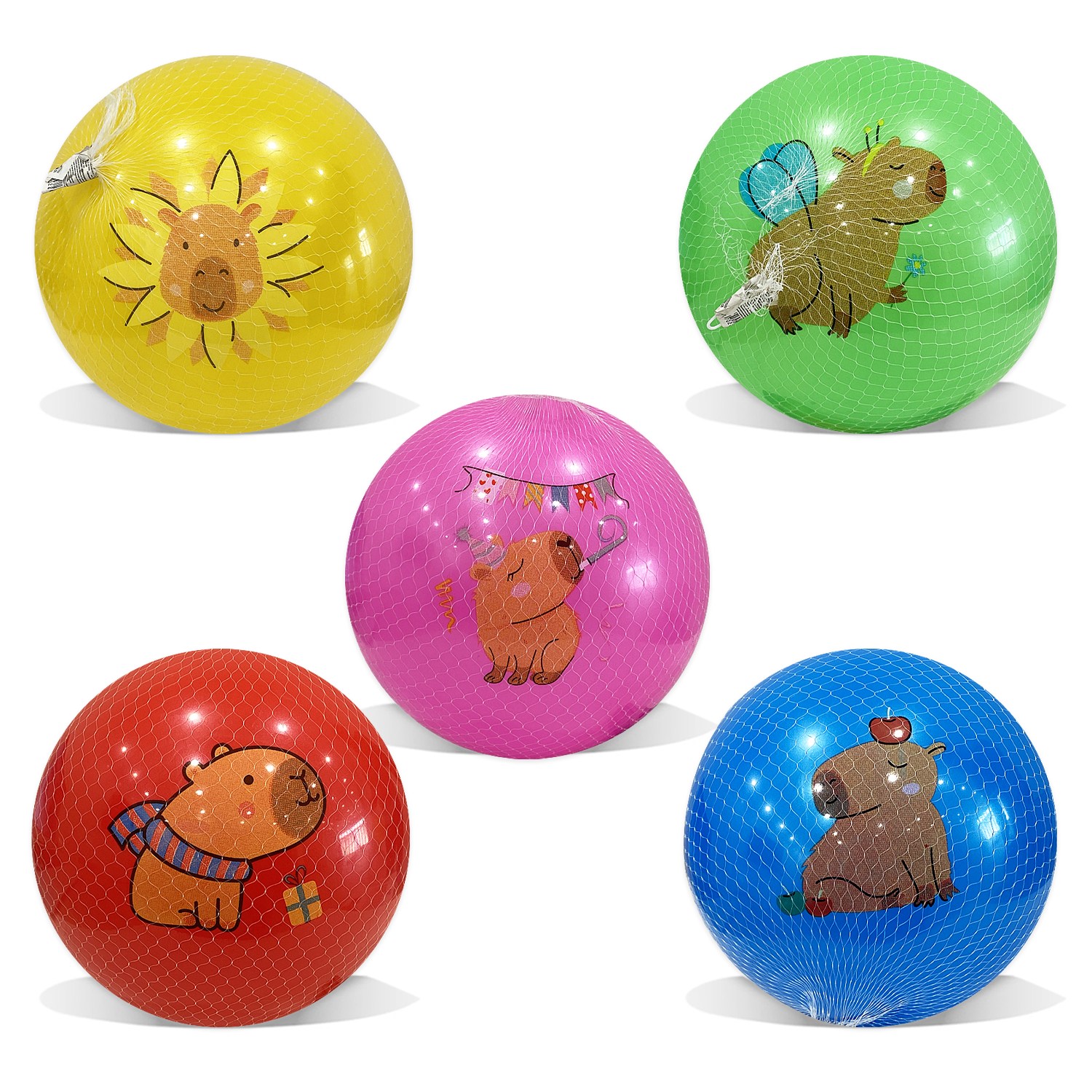 PELOTA ESTAMPADA CAPIBARA 70G (PQTX10)