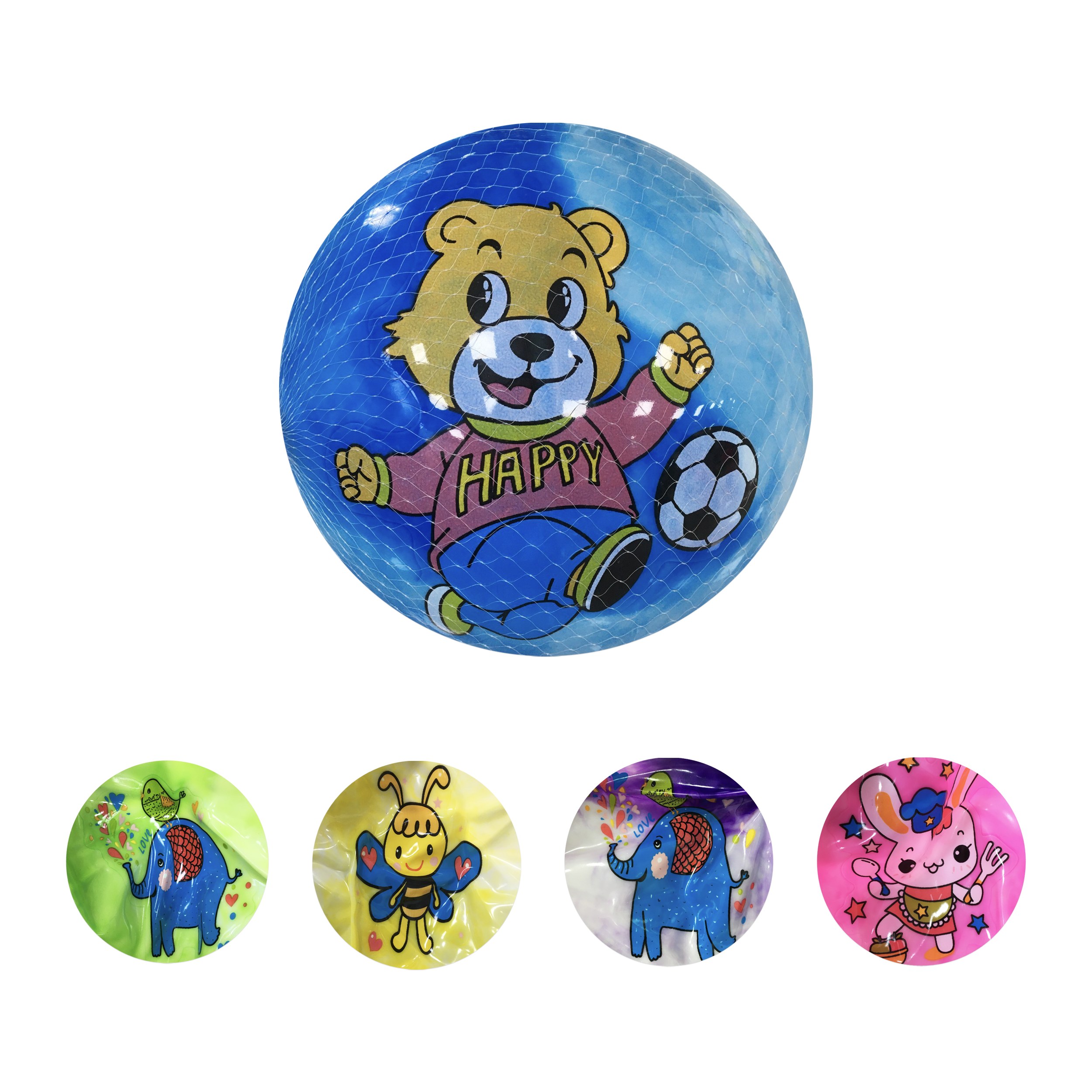 PELOTA ESTAMPADA ANIMALES 70G