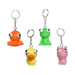 LLAVERO ANIMAL OJOS (PQT X 100 UND)