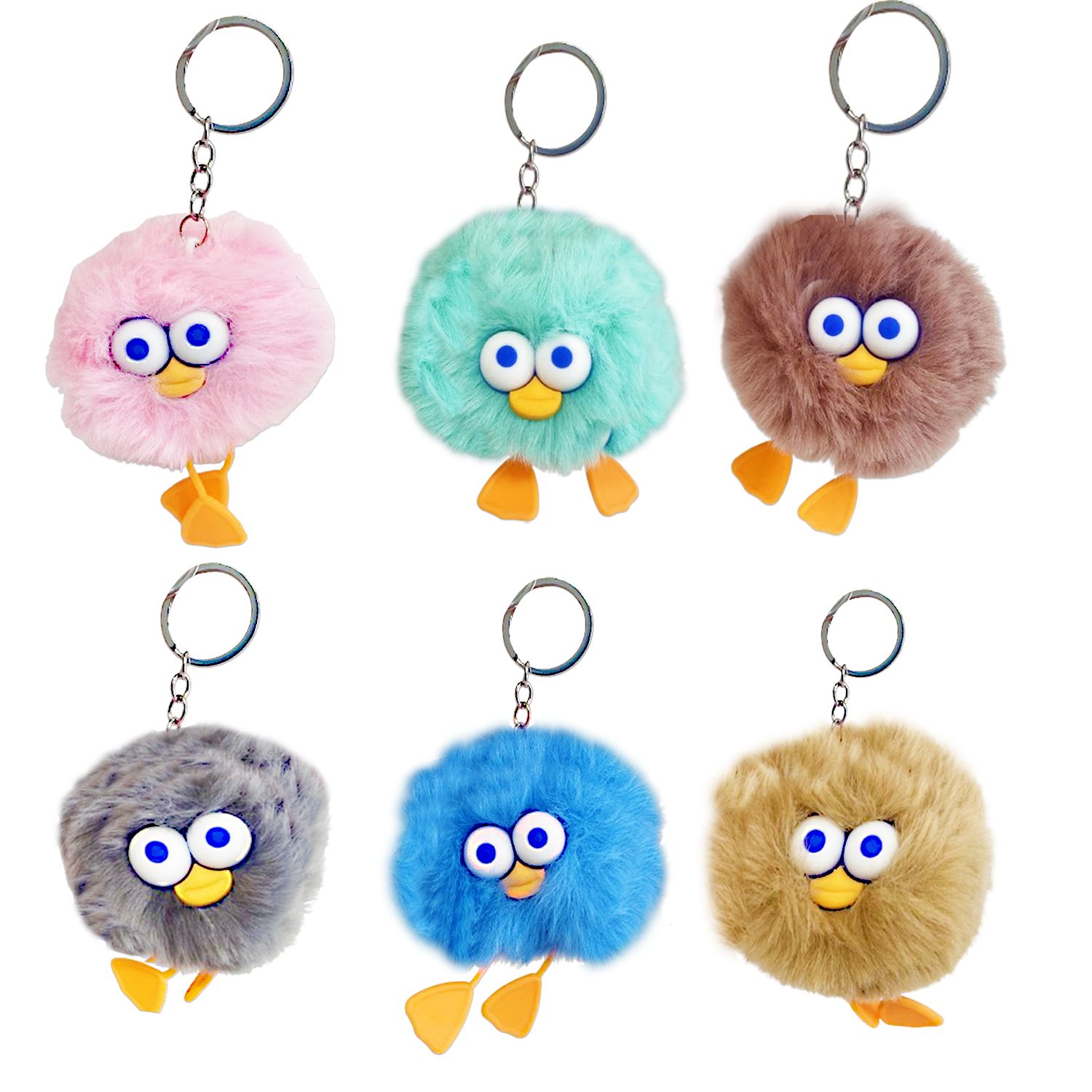 LLAVERO PELUCHE OJOS