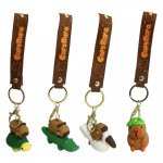 LLAVERO CAPIBARA CON ACCESORIO (PQTX12)