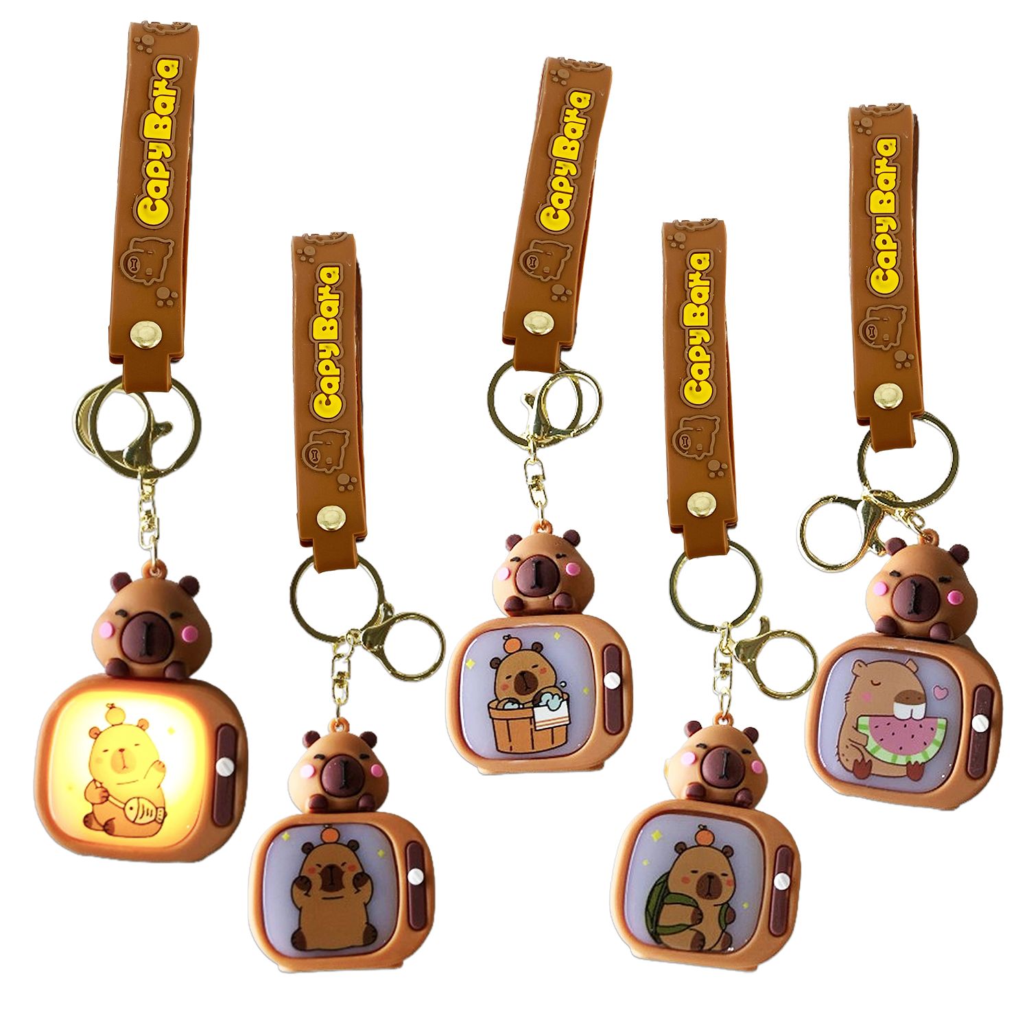 LLAVERO CAPIBARA CON LUZ (PQTX12)