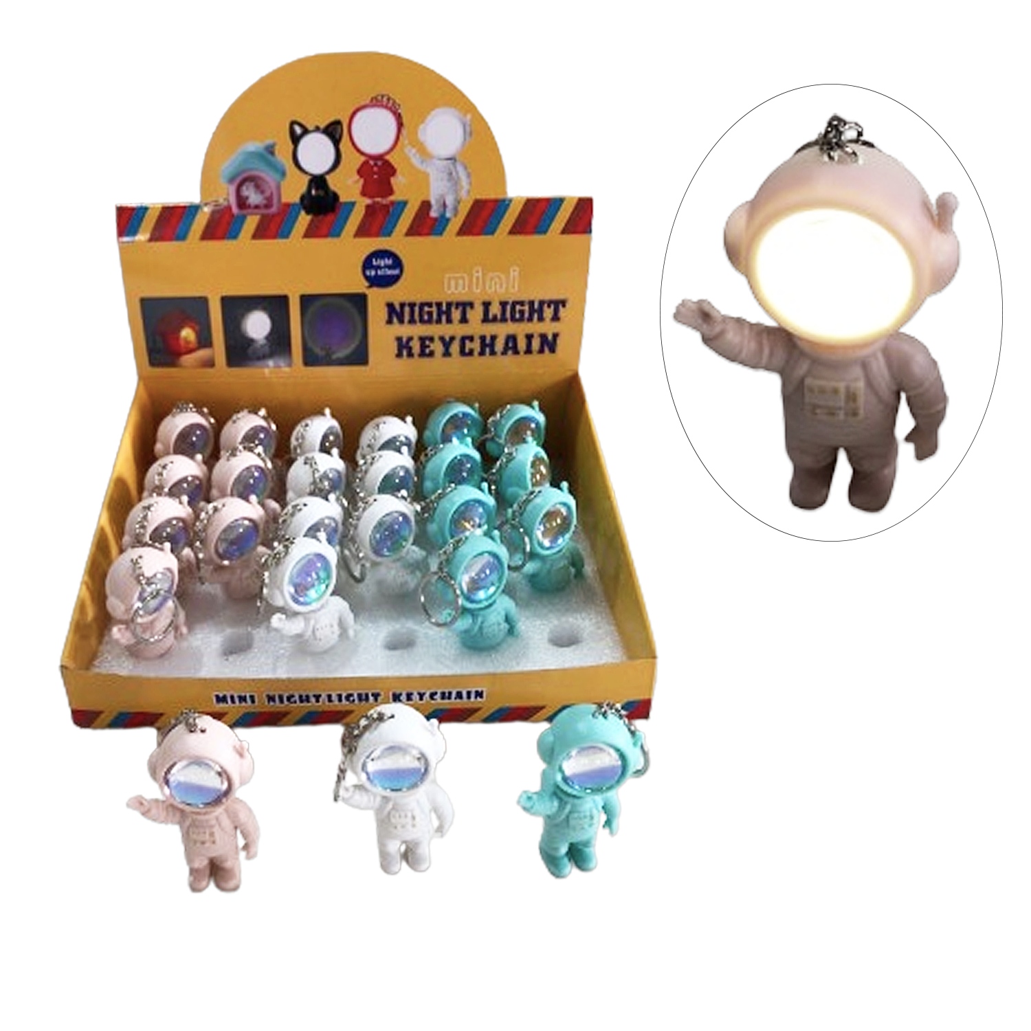 LLAVERO ASTRONAUTA CON LUZ (CJX24)