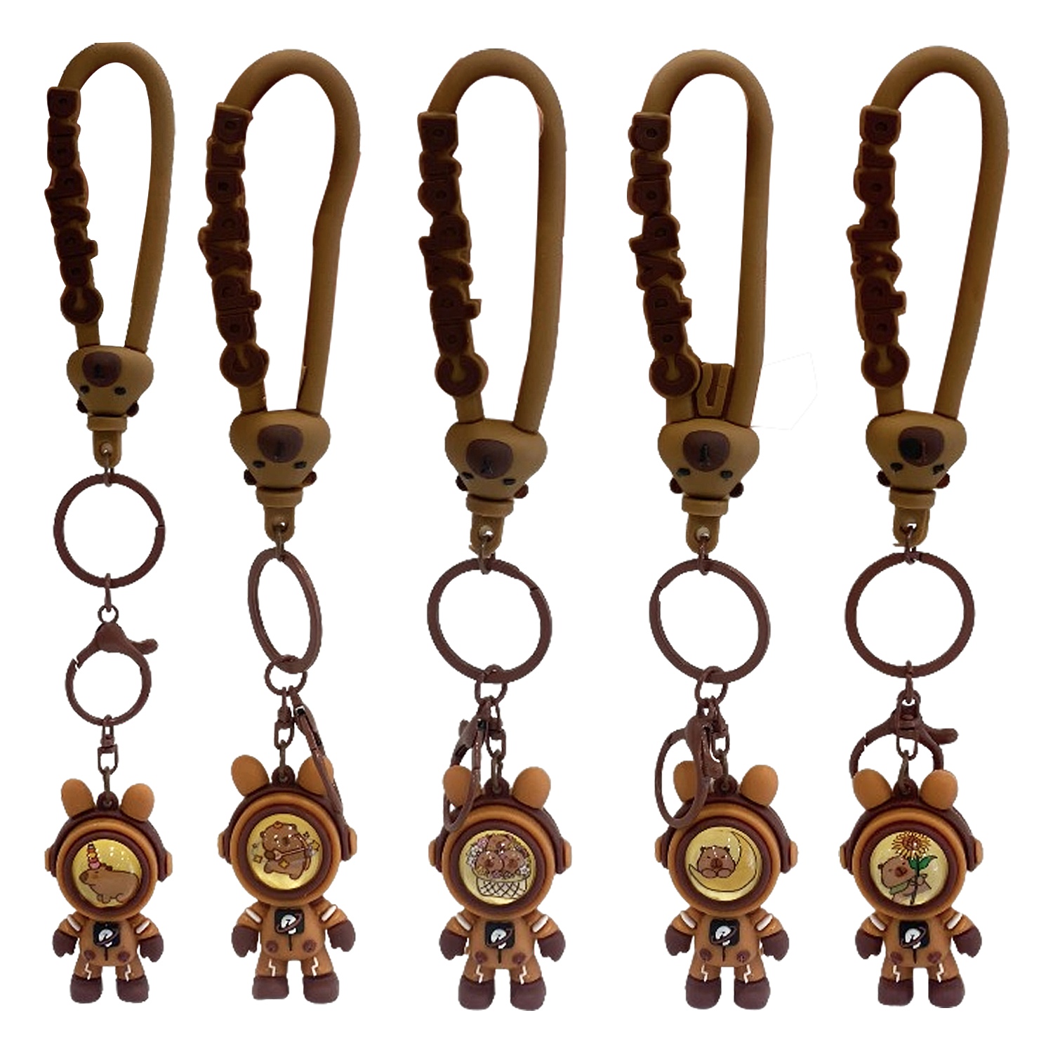 LLAVERO ASTRONAUTA CAPIBARA  (PQTX12)