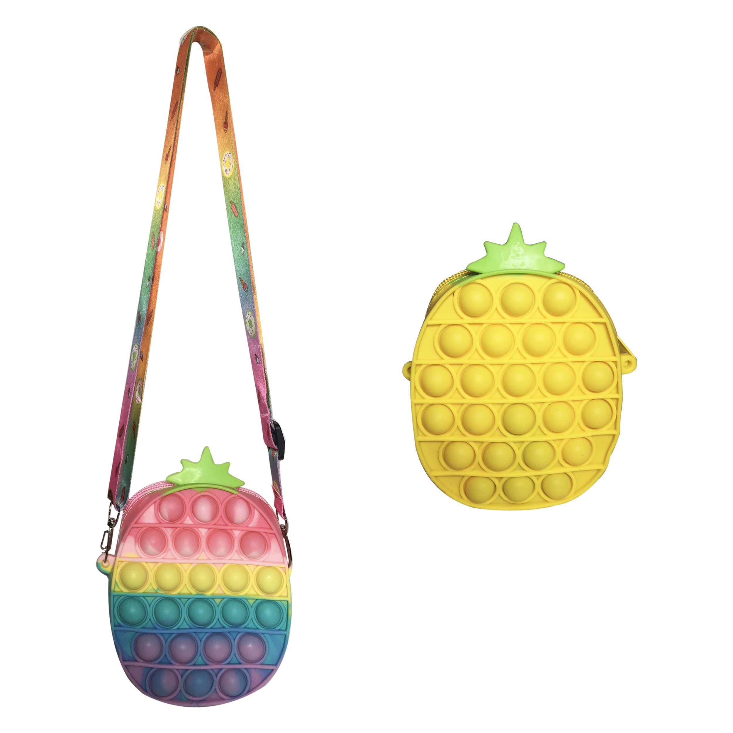 LLAVERO MONEDERO POP-IT PIÑA